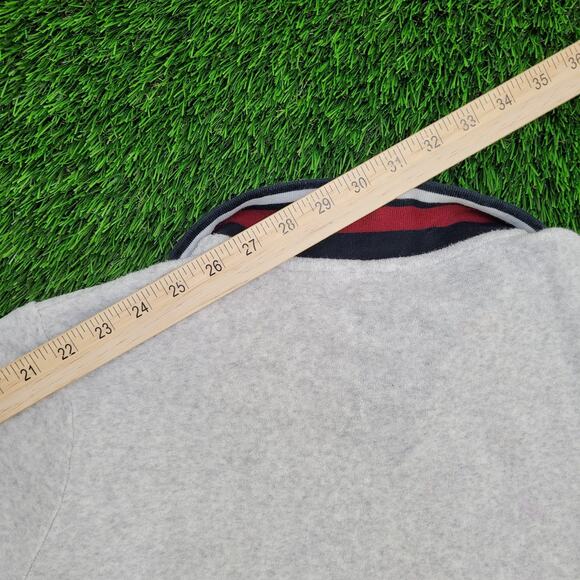 NIKE Fleece Track Jacket Women Medium 20x19 Ringer Crop Baggy - Picture 5 of 16